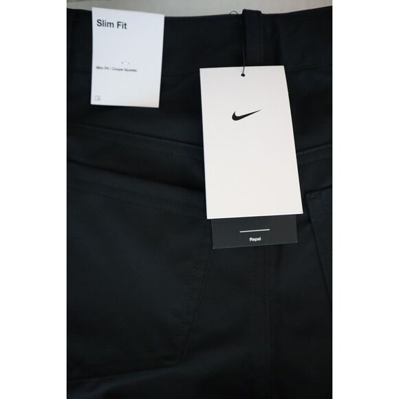 Nike Tour Repel DX6086-010 Women's Sz 0 Black Slim-Fit Golf Pants - Picture 7 of 12